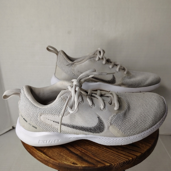 Nike Flex Experience RN 10 CI9964-100 White Platinum Sneaker Shoes Size US 7 - Picture 1 of 15